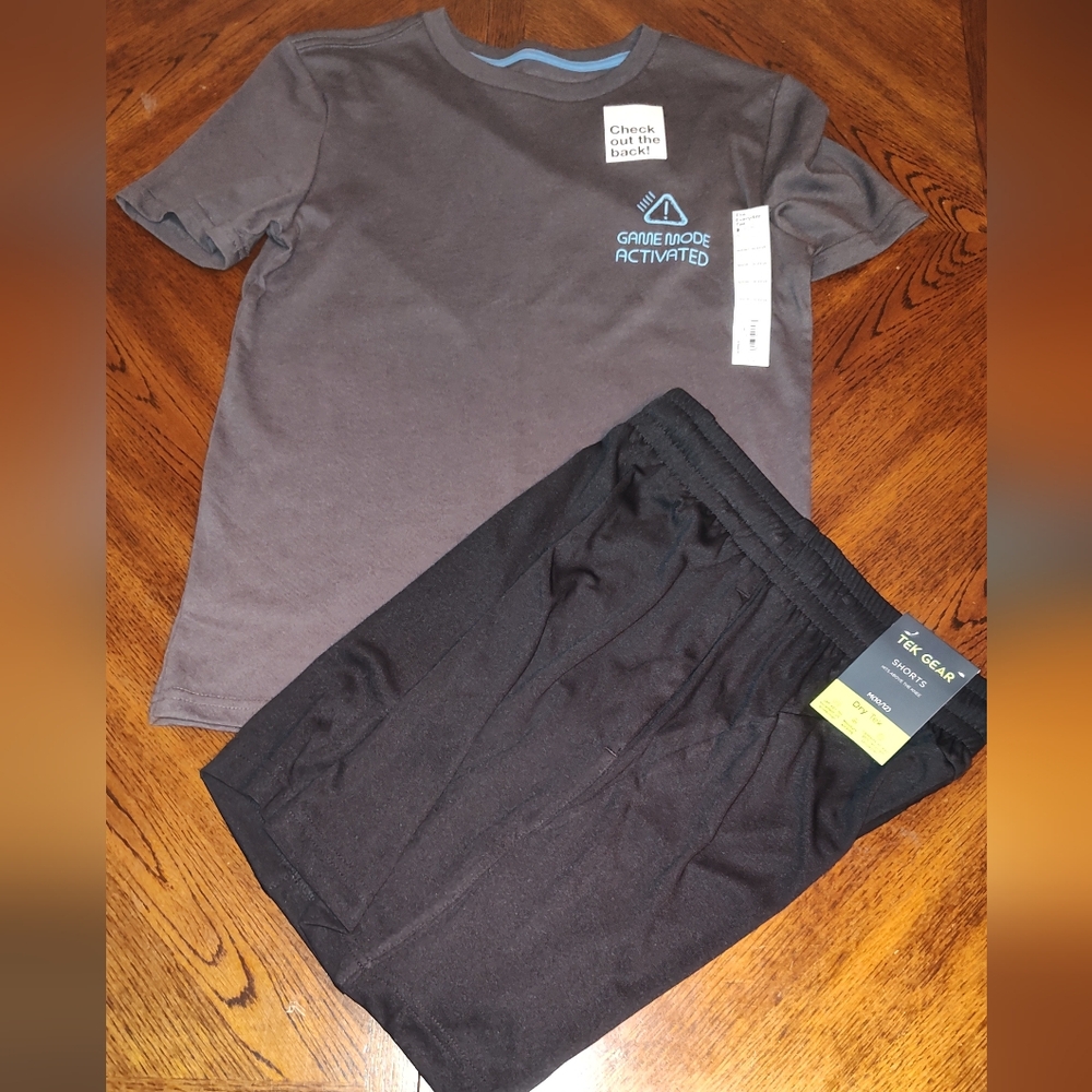 NWT size 10/12 boys shorts outfit